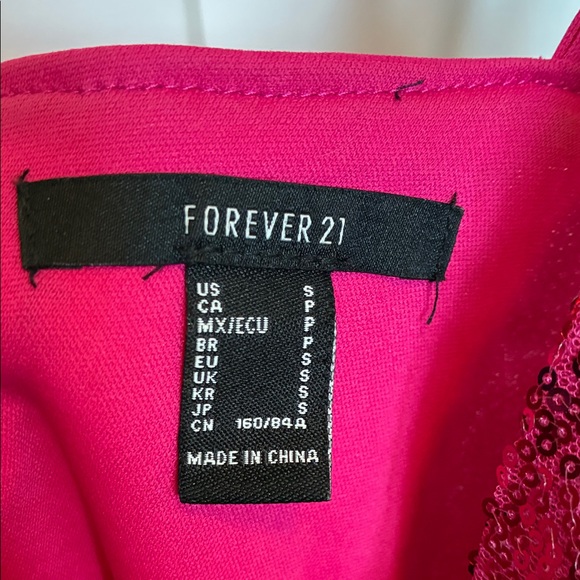 Forever 21 Fuchsia Sequin Mini Dress - Picture 2 of 5